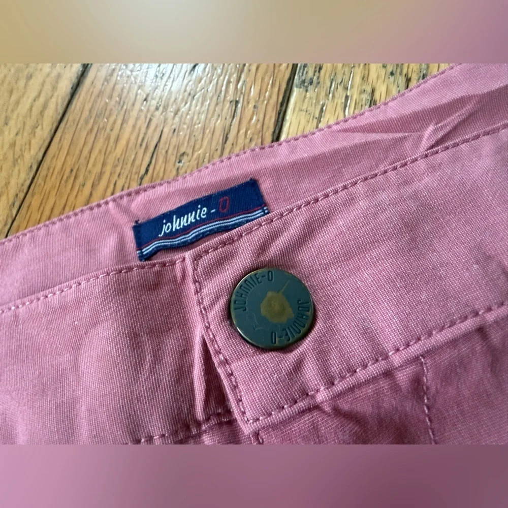 Johnnie-O Dawn 2 Dusk Hybrid Shorts Lightweight Pockets Malibu Red Men’s Size 38